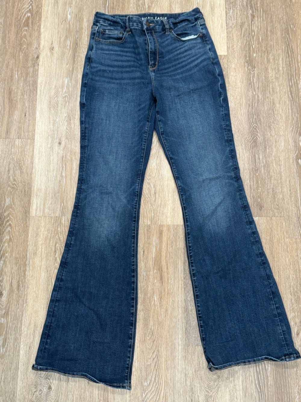 American Eagle Outfitters Curvy Super high rise flare - 10 X-long